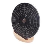Circle of Fifths Wheel Melody Strumento con borse di stoccaggio del supporto per supporto, cerchio di quinto grado in lega di alluminio per i musicisti principianti teoria della