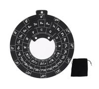 Circle of Fifths Wheel Metal Melody Strumento con borsa per archiviazione, Melody Cordo Strumento in alluminio in lega di accordi teoria della musica per la musica Apprendimento