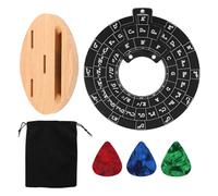 Circle of Fifths Wheel Metal Melody Tool Chord Wheel con accessori generali per chitarra, strumento di apprendimento teorico degli strumenti per scrittura di canzoni, strumento di accordi musicali per