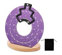Circle of Fifths Wheel Metal Melody Tool Chord Wheel - Teoria della musica portatile per chitarra con supporto per musicians principianti (viola)