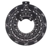 Circle Of Fifths Wheel - Solid Aluminum Gear, Songwriter Music Transpose Device, Compact Bass Line Melody Chords Maker, Key Signature Education Theory Guide - For Amateur Professional Player