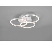CIRCLE PLAFONIERA LED 27W 3200lm, 2700 - 6000K BIANCA 3 CERCHI ORIENTABILI CON TELECOMANDO MULTIFUNZIONE L. 43,5CM DIMMERABILE