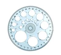 Circle Ruler - Acrylic 11.5x11.5x0.1cm | Round Drawing Geometry Template, Circle Tracer Drafting Tool For Artists School Office Building Design | Drafting Use