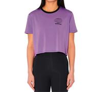 Circle smooth operator purple women s cropped top