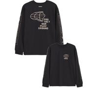 Circle - T-shirt da trail running - Long Sleeve Feel Good Manifesto 2.0 Onyx Black in Pelle - Taglia M - Nero
