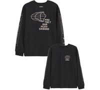 Circle - T-shirt da trail running - Long Sleeve Feel Good Manifesto 2.0 Onyx Black in Pelle - Taglia S - Nero