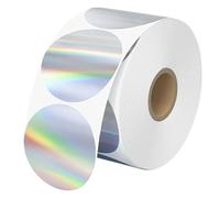 Circle Thermal Sticker Label, Self-Adhesive Round Direct Thermals Printer Round Printings DIY Stickers, Blank Thermal Printing Labels For Crafts Shipping Package Business Home Office School Classroo
