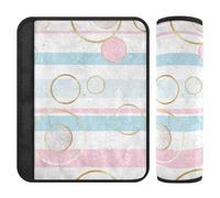 Circles Bubble Stripes 2 pz seggiolino auto tracolla copre rilascio stress al collo e alle spalle per camion Protector para cinturón de carro