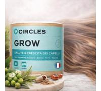 Circles Grow Anti Caduta Capelli Donna Biotina Concentrata 50µg Serenoa Repens, Equiseto Silice, Ferro, Selenio, Vit B3-B5-B6 - 30 Capsule Senza Zuccheri Aggiunti
