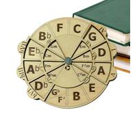 circles Music Rad Made of Wood - Quintenkreis Music Wheels, Strumenti musicali per amanti della musica e musicisti | Akkorfrad per musicisti Piano Accordad per musicisti Teoria musicale Akkorfrad per