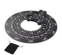 circles of Fifths Wheel - Strumenti per l'apprendimento della chitarra l 12 x 12 x 0,2 cm Strumento di corda melodia musicale per musicisti, cantautori, principianti, adulti, bambini, note sulla