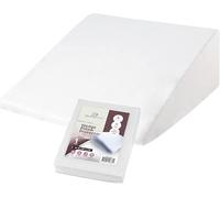 CirclesHome Federa per cuscino a cuneo, 100% cotone, con cerniera, morbida, ipoallergenica e traspirante, 65 x 25 x 25 x 5 cm