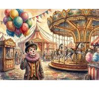 Circo dei sogni di palloncini Puzzle 1000 Pezzi,Gioco Educativo,Sfida Impossibile,Idea Regalo,Decorazione Casa,Adulti E Ragazzi,dai 14 Anni,Antistress 38x26cm