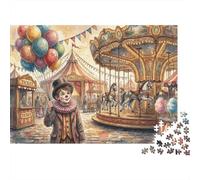 Circo dei sogni di palloncini Puzzle 1000 Pezzi,Idea Regalo,Decorazione Casa,Sfida Impossibile,Gioco Educativo,Adulti E Ragazzi,dai 14 Anni,Antistress 70x50cm