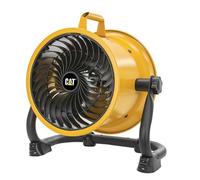 CAT Caterpillar HVD-9AC Ventilatore da Pavimento Industriale Ø23 cm 90W 4 Velocità Alta Velocità 27 m³/min Pale in Alluminio Orientabile Montaggio a Parete Compatto e Potente
