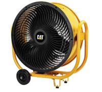 CFG CT007 Circolatore d'Aria Professionale a Turbina Ø 60cm con Ruote e Piedini e Piastra per Fissaggio a Parete o Soffitto, Giallo