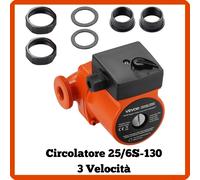 Circolatore per caldaia pompa elettropompa riscaldamento termocamino 25/6S-130
