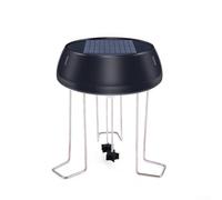 Circolatore solare per acqua 5 V 0,5 W, aeratore compatto per stagno con staffe U/L per vasche per uccelli e giardini, design nero resistente alle intemperie