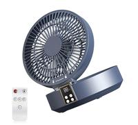 Circolatori d'aria desktop con luce notturna a LED a distanza 3 modalità di velocità 4000 mAh batteria ricaricabile salvaspazio pieghevole angolo regolabile ventilatore per sala studio