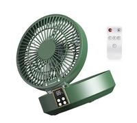 Circolatori d'aria desktop con luce notturna a LED remota 3 modalità di velocità 4000 mAh batteria ricaricabile salvaspazio pieghevole silenzioso ventilatore da tavolo USB per camera da letto