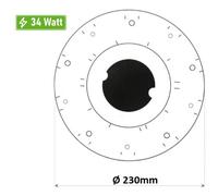 Circolina Magnetica LED 17W 24W 34W 53W Modulo di Ricambio per Neon e Plafoniere