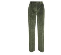 Circolo 1901 - Pantalone Diritto Velluto Liscio - - Trousers - Donna - Verde - XS
