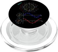 Circolo unitario con Pi, Sinus & Coseno per gli appassionati di matematica e fisica PopSockets PopGrip per MagSafe