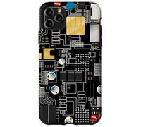 Circuit Board Pattern Motherboard Design for Tech Geeks Custodia per iPhone 11 Pro Max