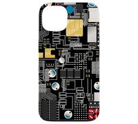 Circuit Board Pattern Motherboard Design for Tech Geeks Custodia per iPhone 13