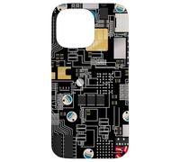 Circuit Board Pattern Motherboard Design for Tech Geeks Custodia per iPhone 14 Pro Max