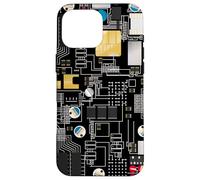Circuit Board Pattern Motherboard Design for Tech Geeks Custodia per iPhone 16 Pro Max