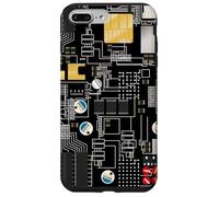 Circuit Board Pattern Motherboard Design for Tech Geeks Custodia per iPhone 7 Plus/8 Plus