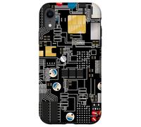 Circuit Board Pattern Motherboard Design for Tech Geeks Custodia per iPhone XR