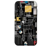 Circuit Board Pattern Motherboard Design for Tech Geeks Custodia per iPhone XS Max