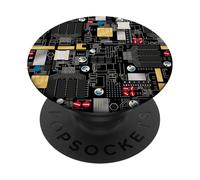 Circuit Board Pattern Motherboard Design for Tech Geeks PopSockets PopGrip Adesivo