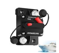Circuit Breaker, Electronic Battery Protector, Black Reliable Power Protection, Overload Safety Switch, Trolling Motor for Marine, Vehicle Audio, Electrical System, Boats,