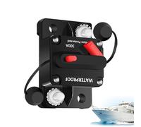 Circuit Breaker, Electronic Battery Protector, Black Reliable Power Protection, Overload Safety Switch, Trolling Motor for Marine, Vehicle Audio, Electrical System, Boats,