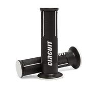 CIRCUIT EQUIPMENT - Manopole Speed Forata Colore Nero-bianco (rif. circuit: Ma053-212) - SPEDIZIONE GRATUITA