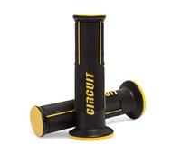 Circuit Equipment - Manopole Speed in polimero bicomponente ergonomico - comfort quotidiano per moto stradali - nero/giallo