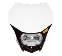 PORTAFARO BAGUS NERO-BIANCO CON LAMPADA ALOGENA 12V 35 35W