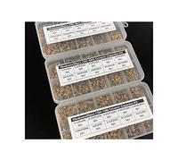 Circuiti di controllo 1500pcs 30Valuesx50 10pF ~ 10uF Kit assortito di condensatori ceramici multistrato/monolitico con 3 scatole di immagazzinaggio