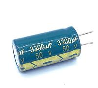 Circuiti di controllo 2 pezzi 50V ad alta frequenza bassa impedenza 50V 3300UF condensatore elettrolitico in alluminio dimensioni 18 * 35 3300UF50V