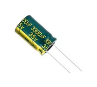 Circuiti di controllo 5-10pcs 35V3300UF 35V 3300UF16*25MM Condensatore elettrolitico in alluminio ad alta frequenza bassa ESR/impedenza (Size : One Size)