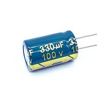 Circuiti di controllo 8 pz Condensatore Elettrolitico In Alluminio Ad Alta Frequenza A Bassa Impedenza 100 V 330 UF Dimensioni 13 * 20 330 UF