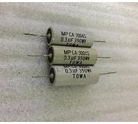 Circuiti di controllo Audio Rame Pin 350V 0.3uf Condensatore di accoppiamento senza elettrodo immerso in cera 10 pezzi