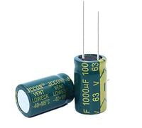 Circuiti di controllo Condensatore elettrolitico in alluminio ad alta frequenza a bassa resistenza da 5 pezzi 63V1000UF 1000uf63v Volume: 16x25