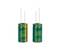 Circuiti di controllo Condensatore elettrolitico in alluminio ad alta frequenza a bassa resistenza da 2 pezzi 25v6800UF 6800uf25v Volume: 16x30