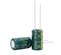 Circuiti di controllo Condensatore elettrolitico in alluminio ad alta frequenza a bassa resistenza da 10 pezzi 25v1000UF 1000uf25v Volume: 10x17
