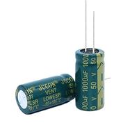 Circuiti di controllo Condensatore elettrolitico in alluminio ad alta frequenza a bassa resistenza da 10 pezzi 50v1000UF 1000uf50v Volume: 13x25