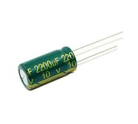 Circuiti di controllo Condensatore elettrolitico in alluminio ad alta frequenza a bassa resistenza da 10 pezzi 10V2200uf 2200uf10v Volume: 10x20